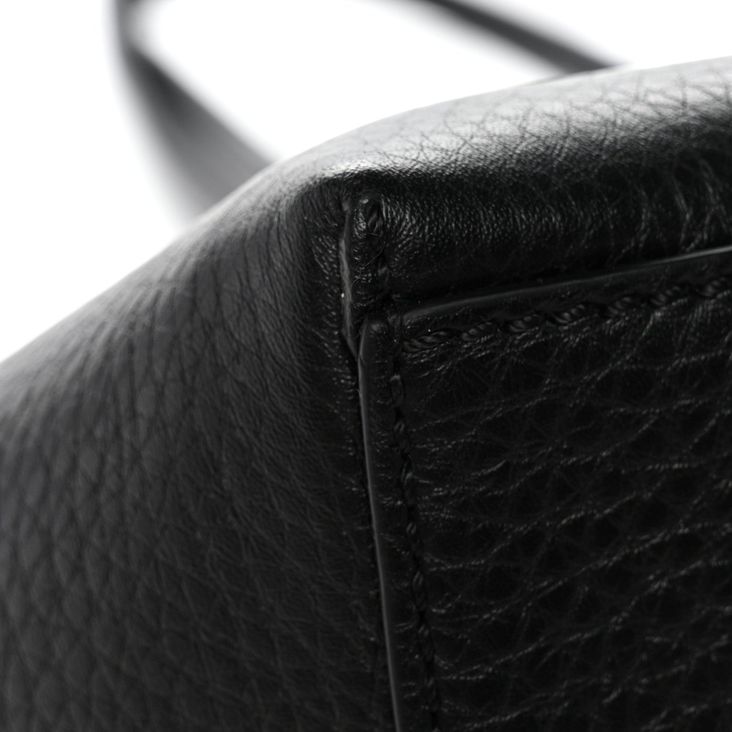 Valentino Garavani Grained Calfskin Rockstud Shoulder Tote Black 10 of 10