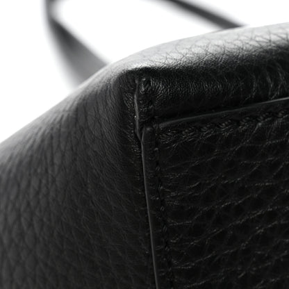 Valentino Garavani Grained Calfskin Rockstud Shoulder Tote Black 10 of 10