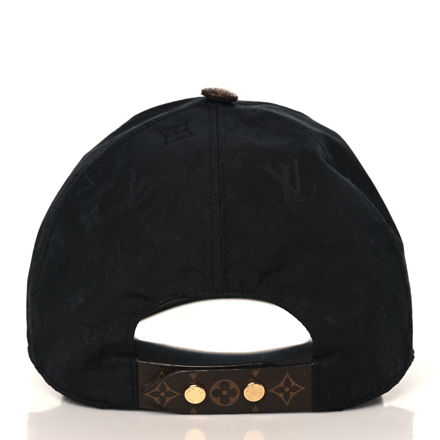 Louis Vuitton Polyester Silk Monogram LV Get Ready Cap L Black 5 of 7