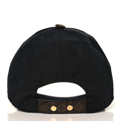 Louis Vuitton Polyester Silk Monogram LV Get Ready Cap L Black 5 of 7