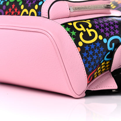 Gucci GG Supreme Monogram Psychedelic Small Day Backpack Black Multicolor Sugar Pink 5 of 10