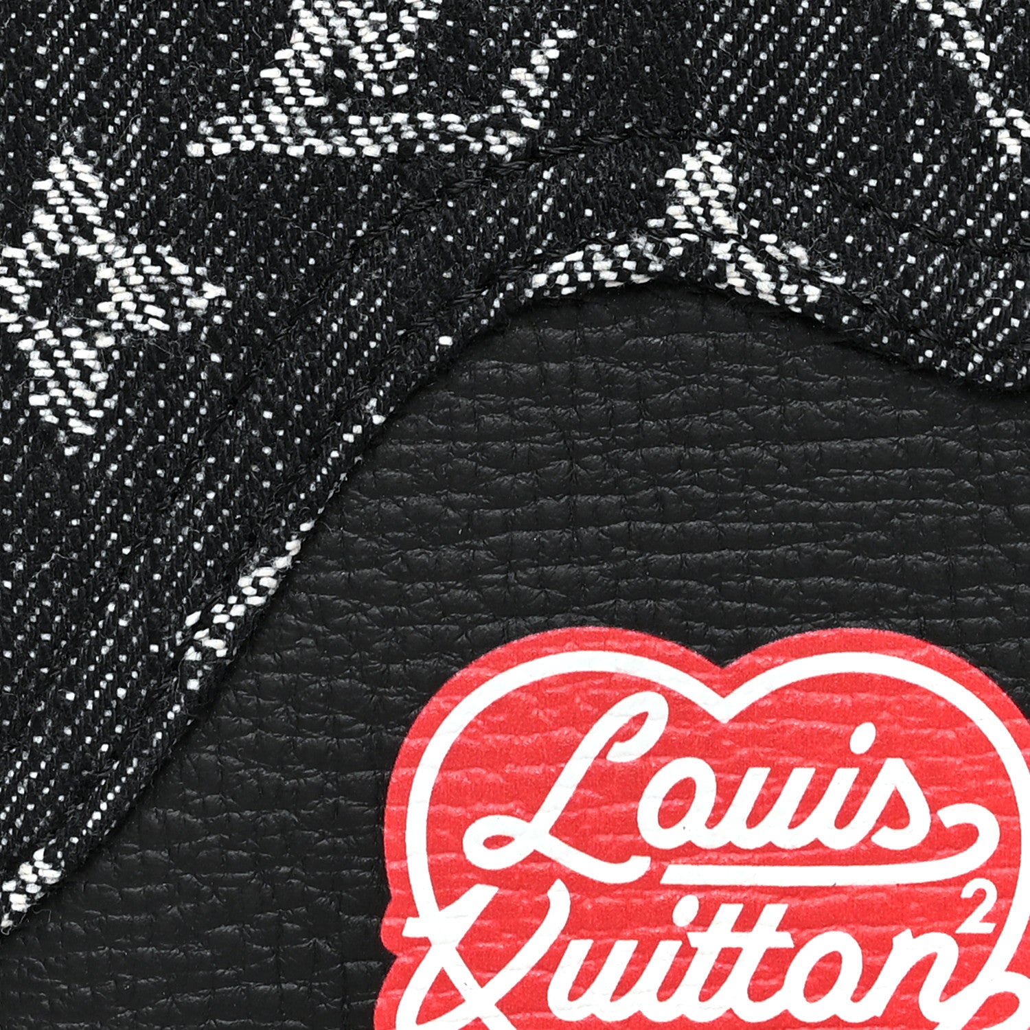 Louis Vuitton X NIGO Taurillon Monogram Denim Drip Pocket Organizer Black 5 of 7