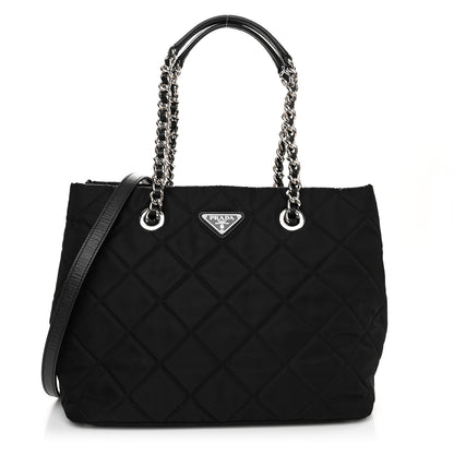 Prada Nylon Tessuto Impuntu Quilted Tote Black 1 of 10