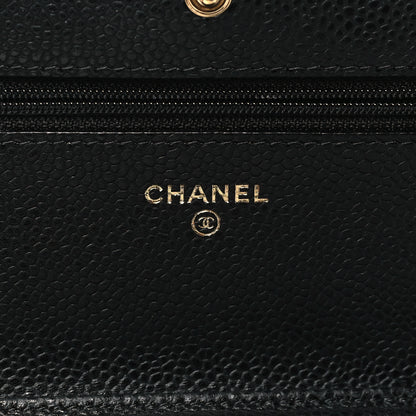 Chanel Caviar Quilted Wallet on Chain WOC Black 6 of 11