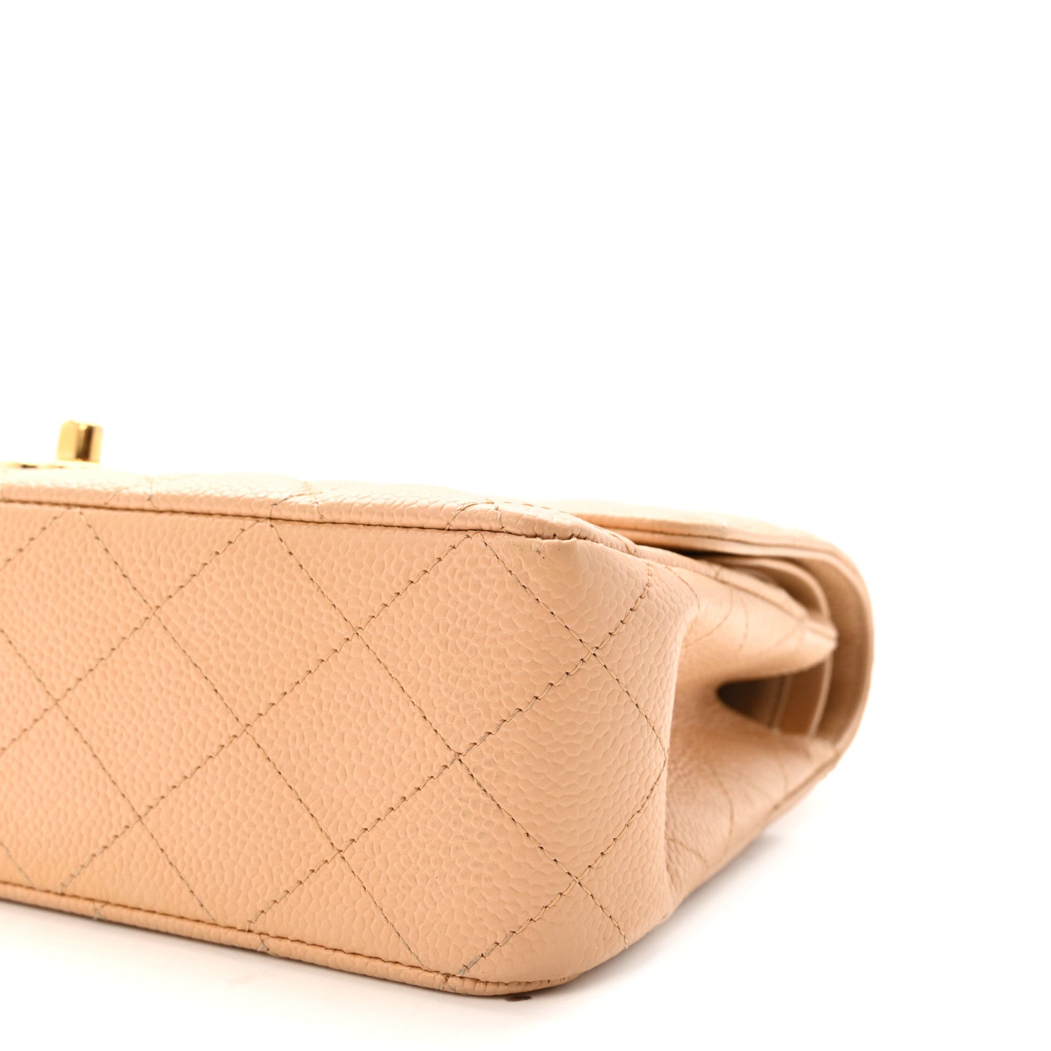 Chanel Caviar Quilted Medium Double Flap Beige 10 of 10