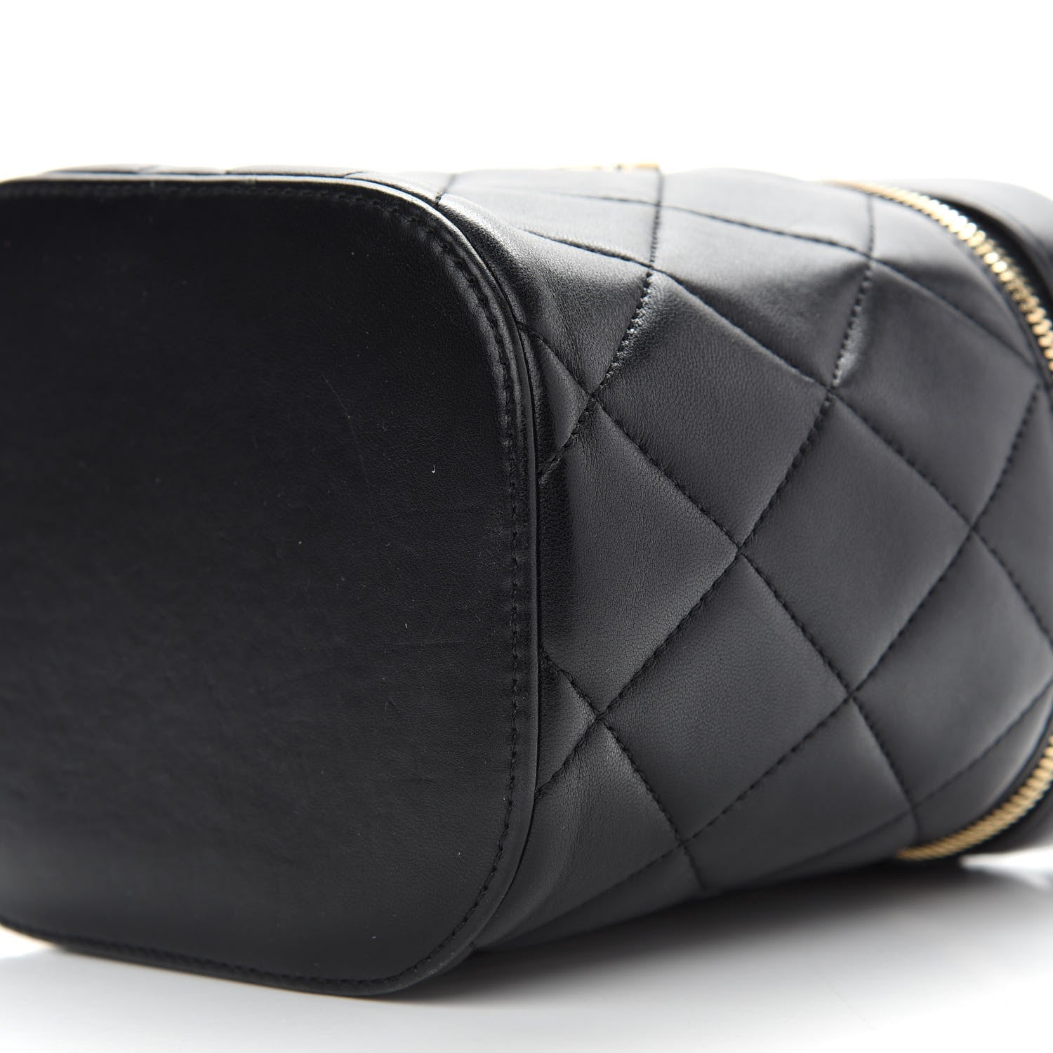 Chanel Lambskin Quilted Trendy Vanity Case Black 9 of 9