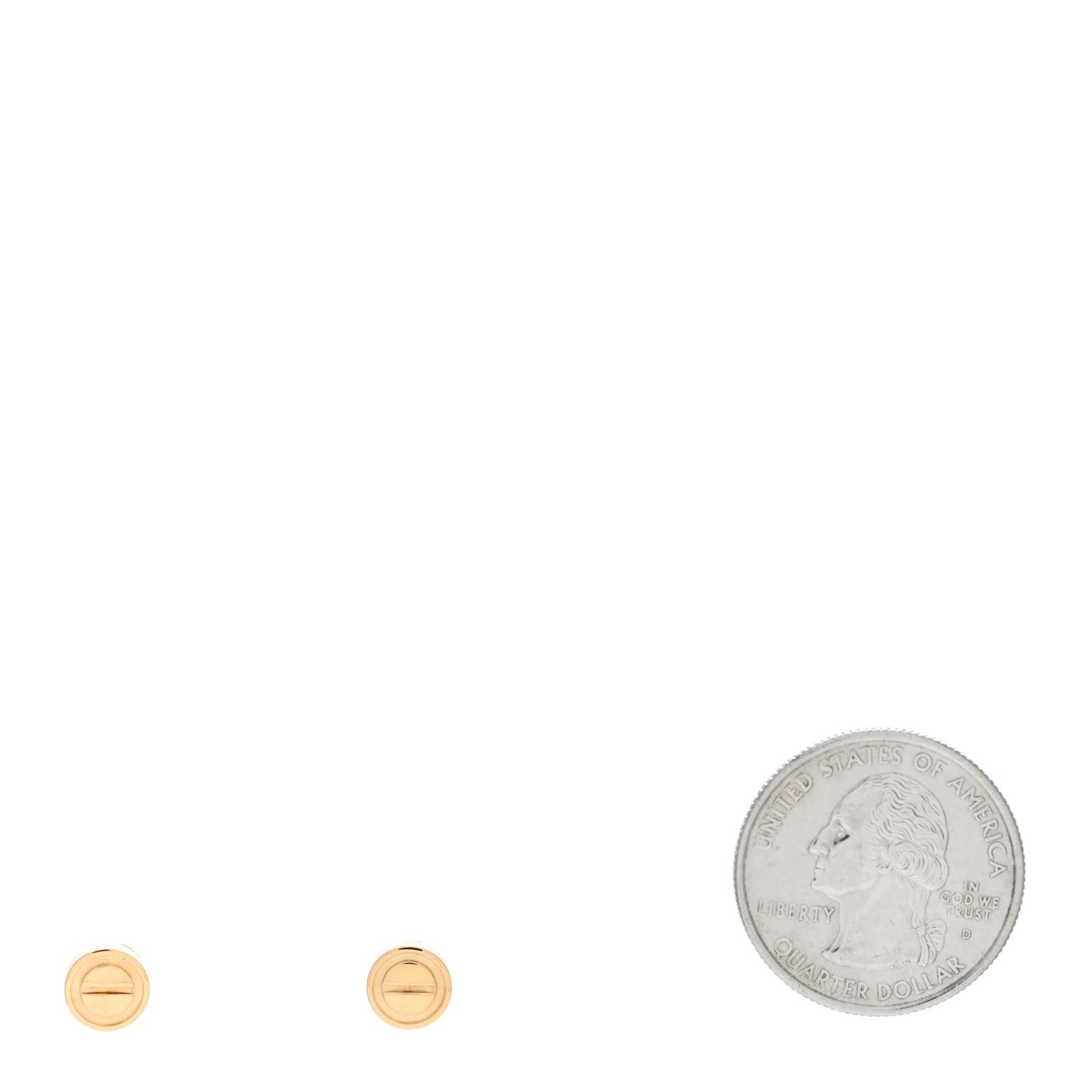 18K Yellow Gold LOVE Earrings