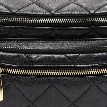 Chanel Iridescent Calfskin Quilted All About Waist Belt Bag Black 8 of 10