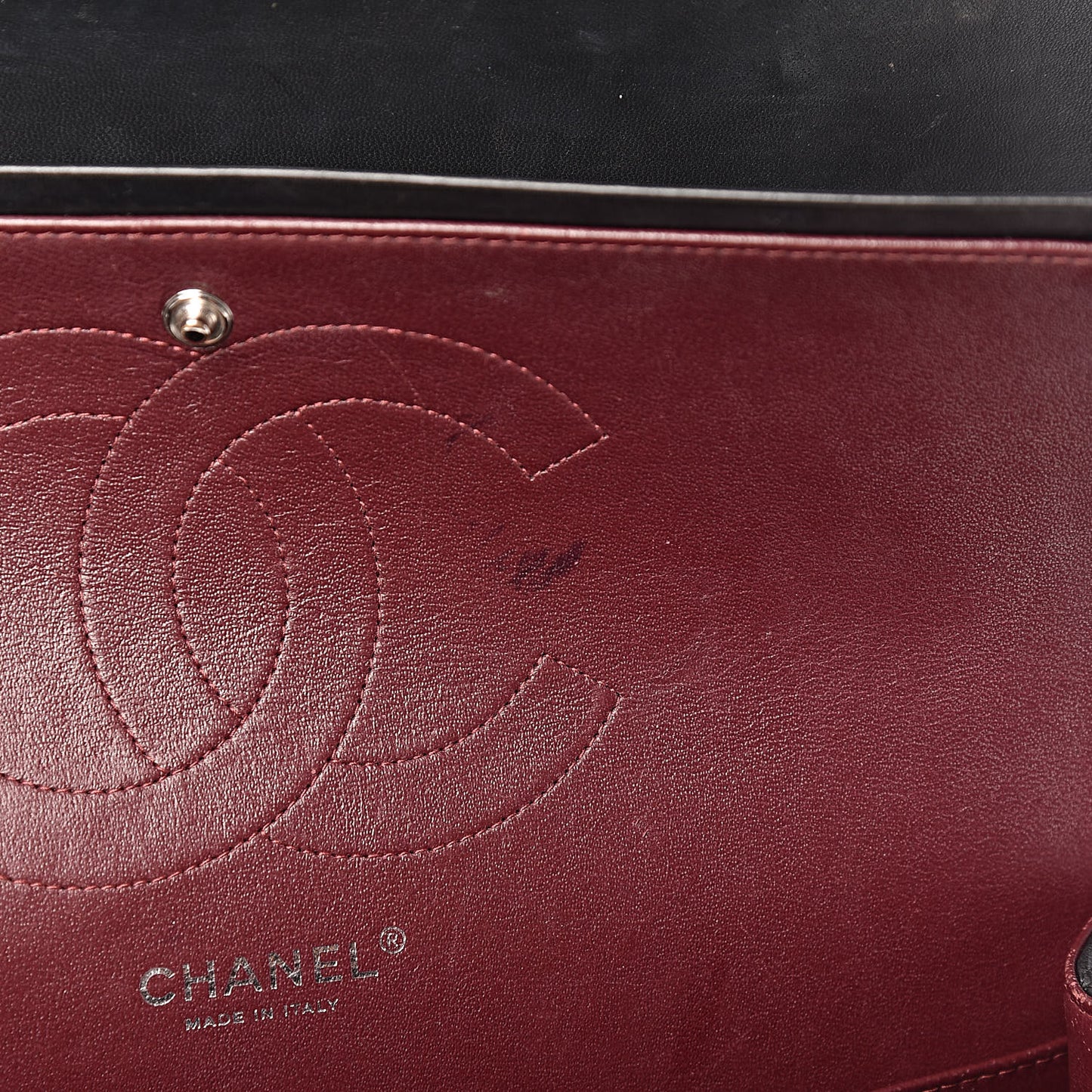 Lambskin Quilted Jumbo Double Flap Black