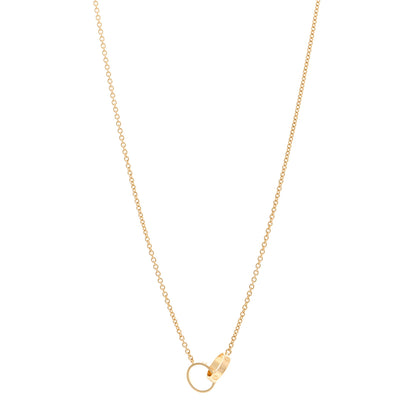 Cartier 18K Yellow Gold Interlocking LOVE Necklace 1 of 5