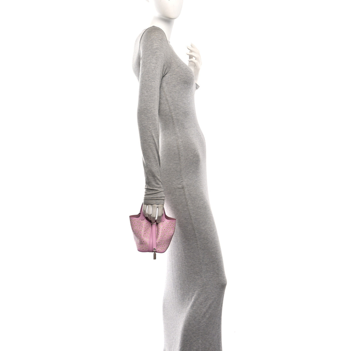 Hermes Swift Micro Lucky Daisy Picotin Lock Mauve Sylvestre 2 of 13