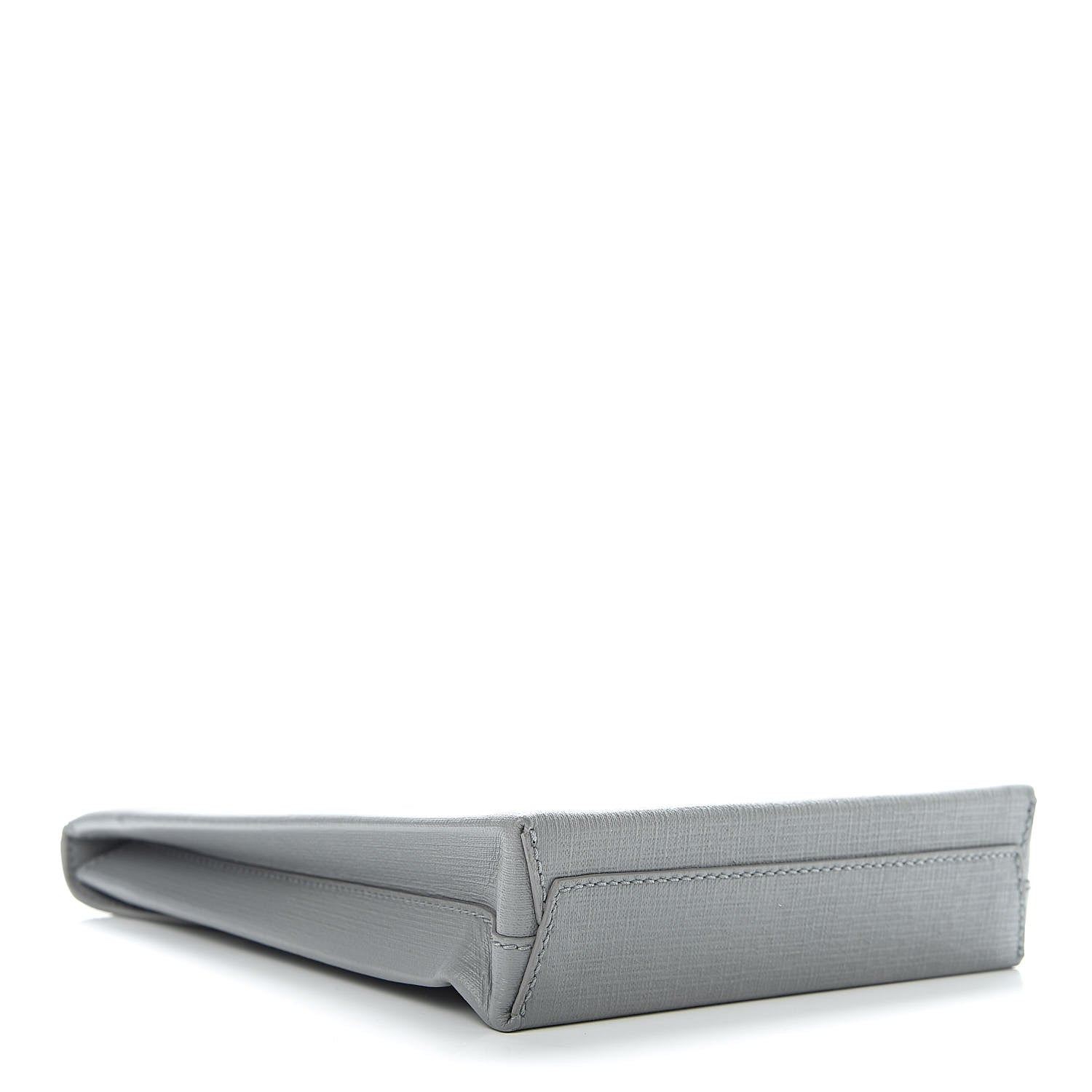 Balenciaga Squared Calfskin Logo Shopping Envelope Clutch Balenciaga Grey 4 of 8