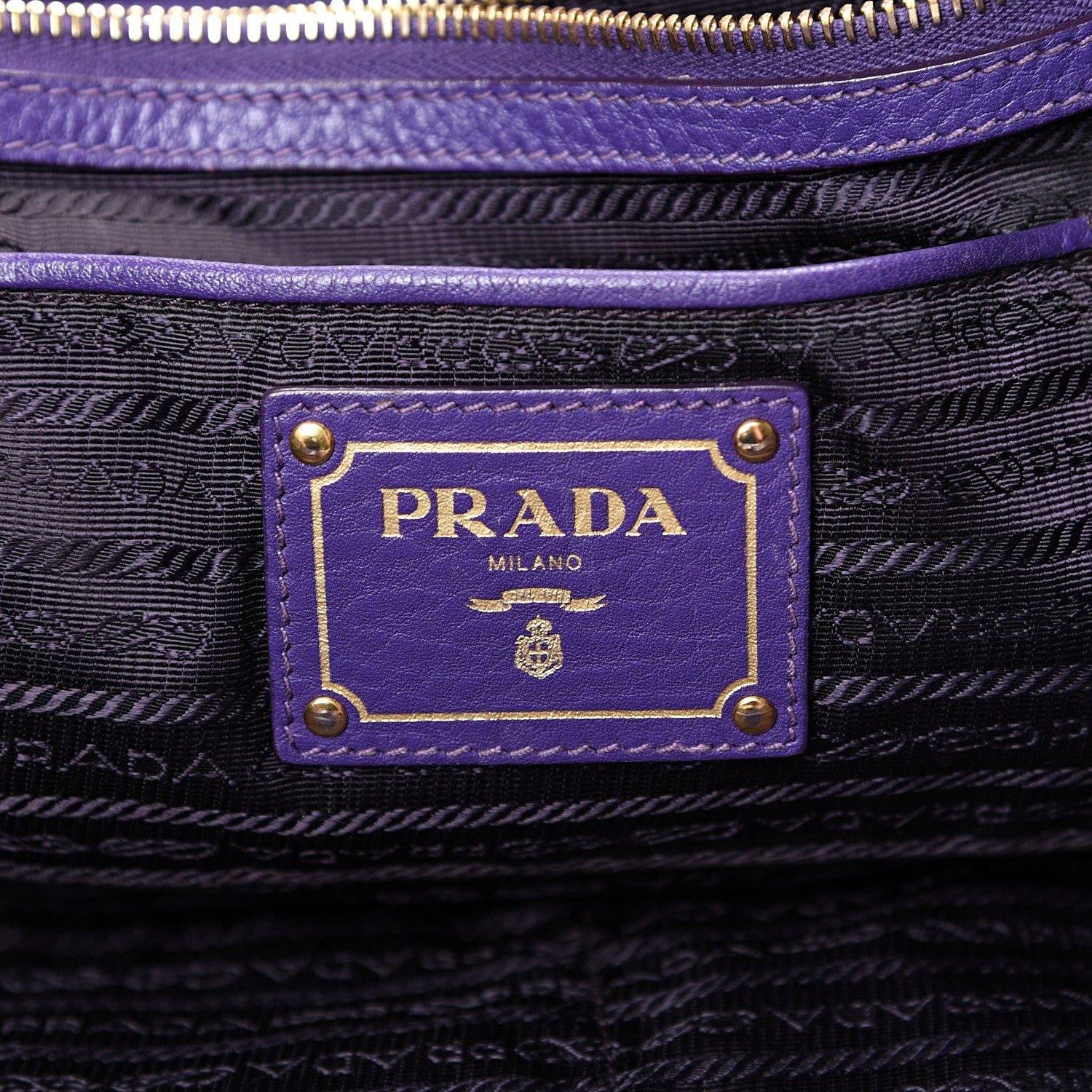 Prada Vitello Daino Tote Viola 5 of 23