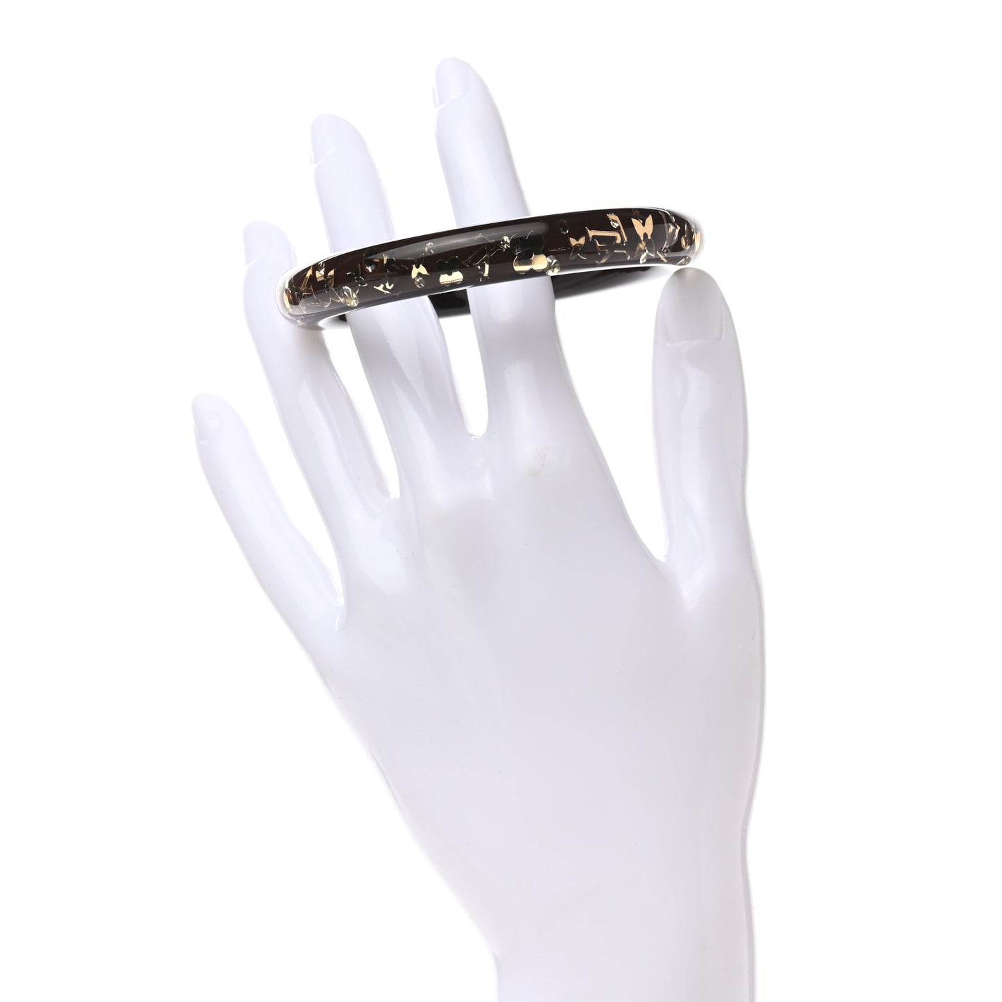 Resin Swarovski Medium Inclusion Bracelet PM Marron