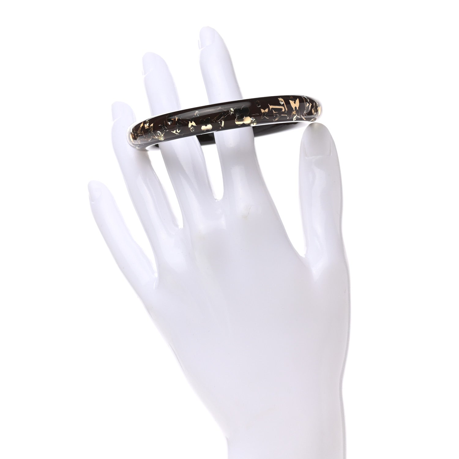 Louis Vuitton Resin Swarovski Medium Inclusion Bracelet PM Marron 2 of 4