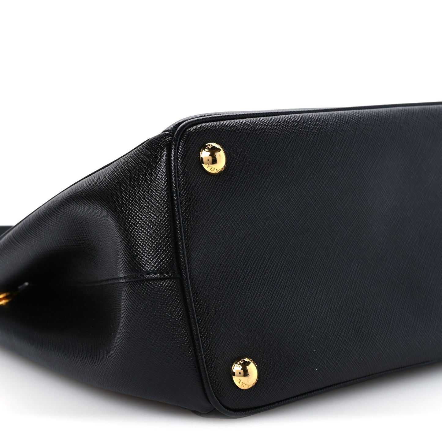 Saffiano Small Galleria Double Zip Tote Black