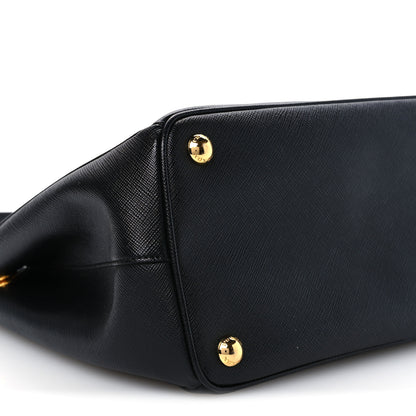 Prada Saffiano Small Galleria Double Zip Tote Black 11 of 13