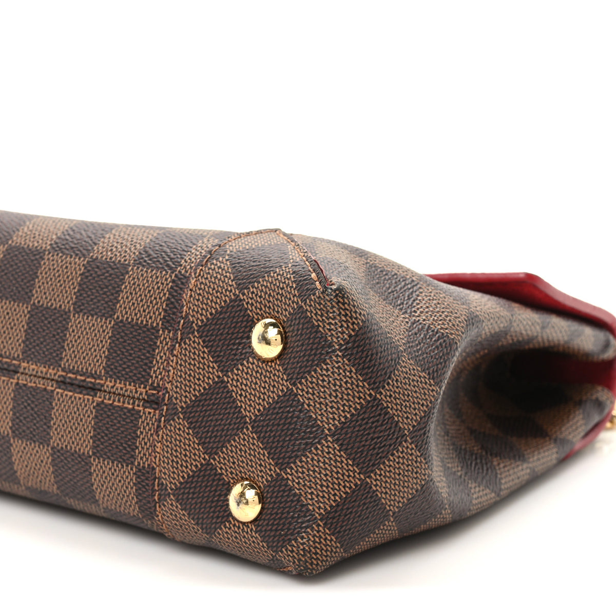 Damier Ebene Caissa Clutch Cherry