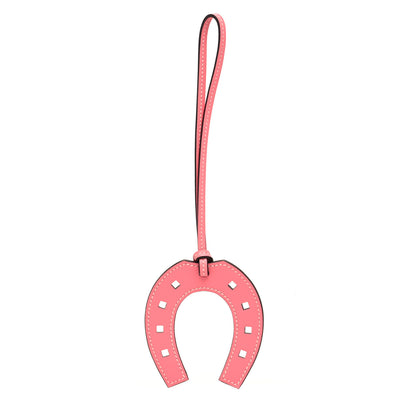 Hermes Swift Paddock Horseshoe Bag Charm Rose Ete 1 of 4