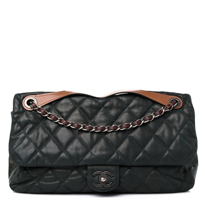 Chanel Iridescent Calfskin Jumbo In The Mix Flap Black 1 of 11