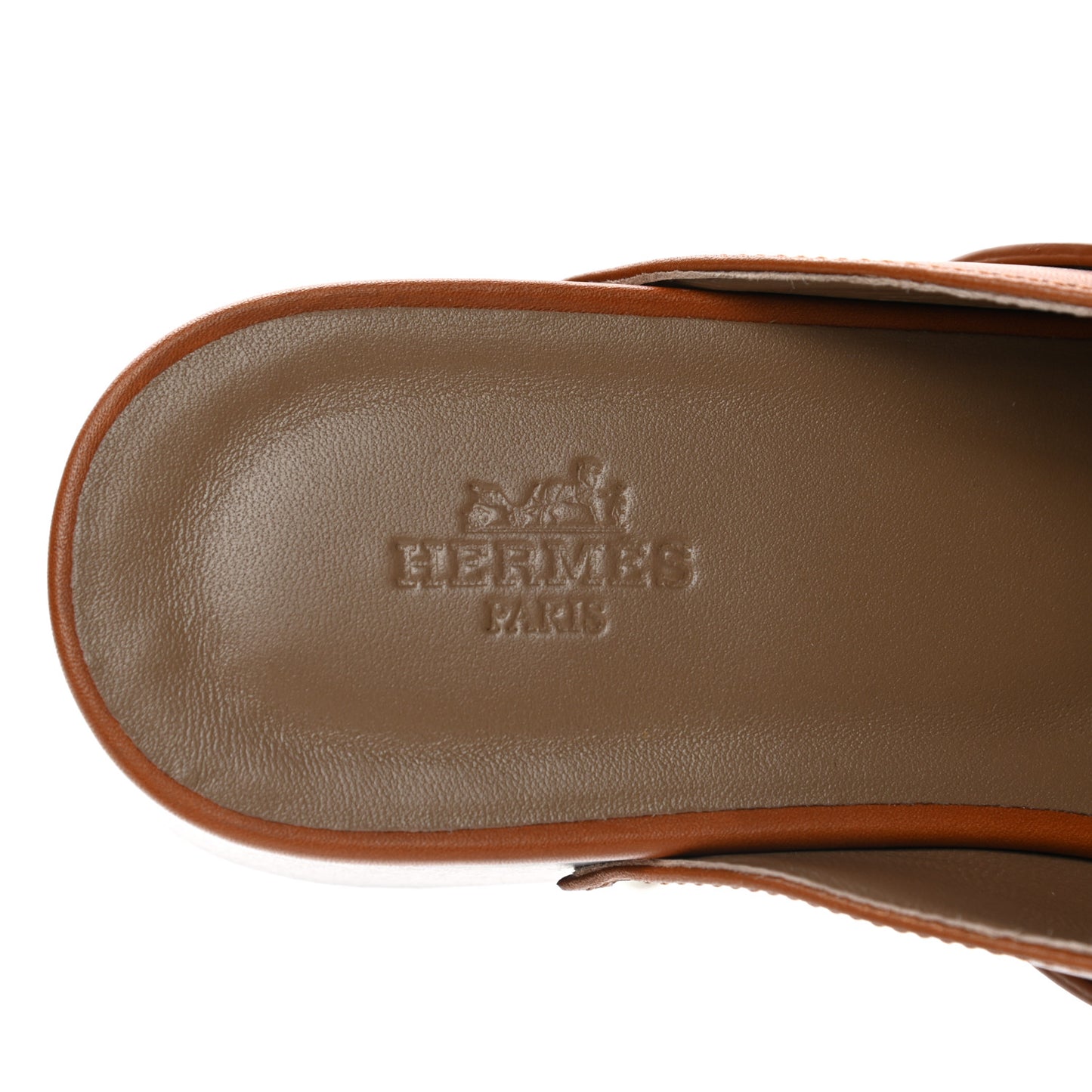 Heritage Calfskin Carlotta Mules 37 Naturel