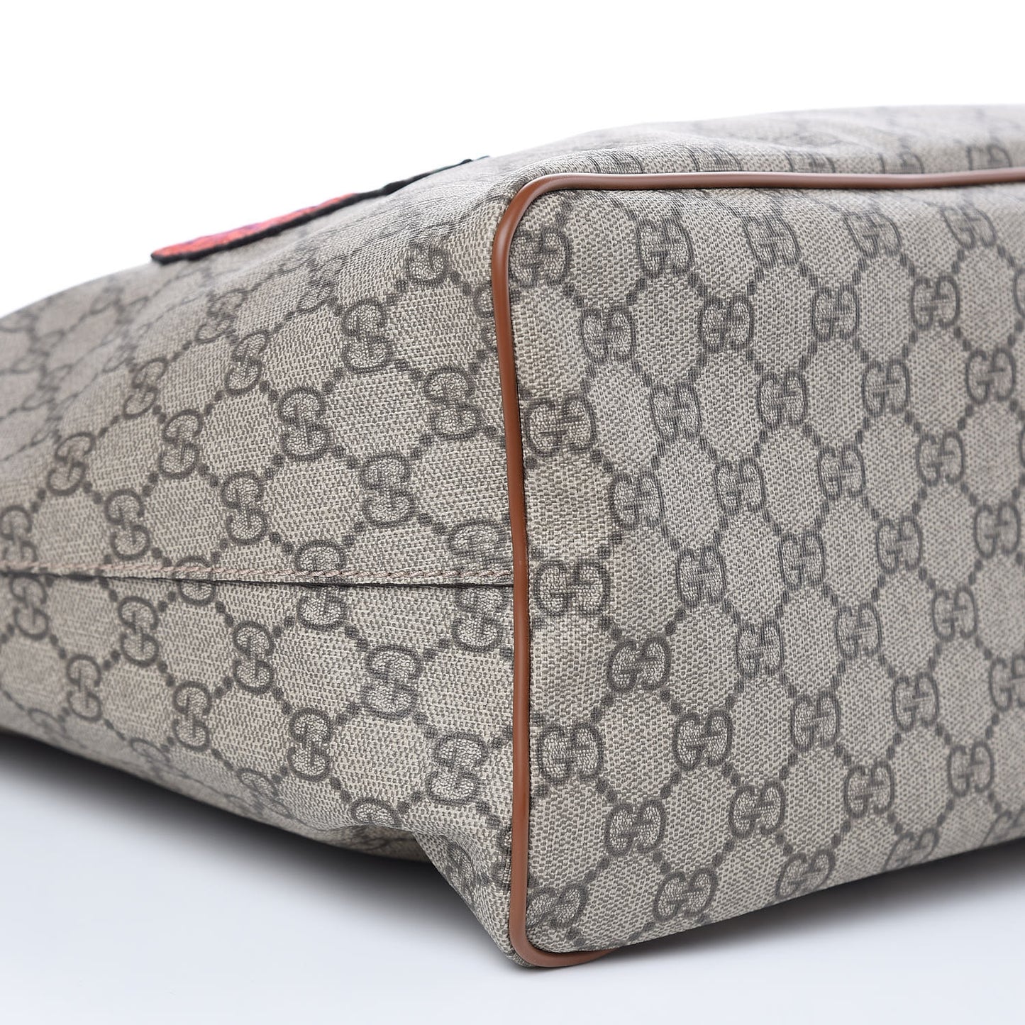 Soft GG Supreme Monogram Blind For Love Embroidered Medium Crossbody Tote Beige Tuscany Multicolor