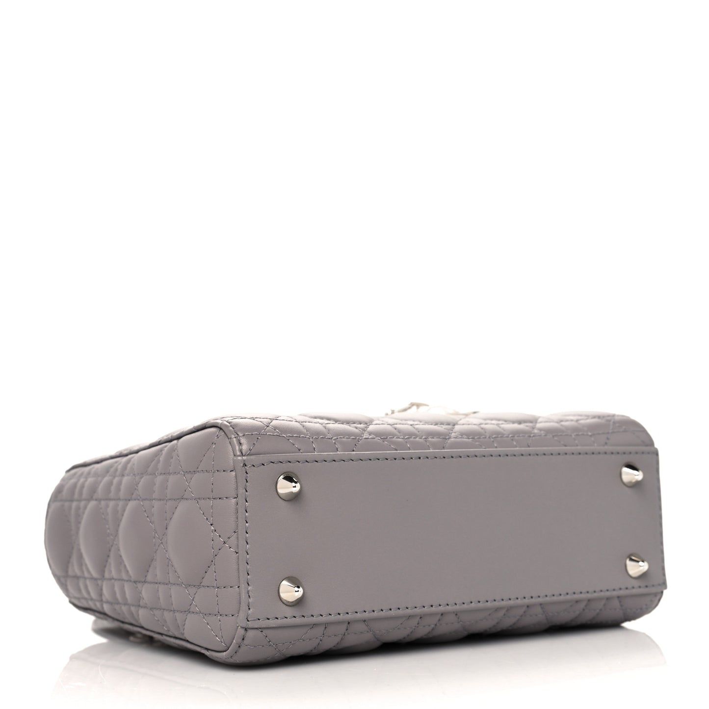 Lambskin Cannage Small My ABCDior Lady Dior Grey