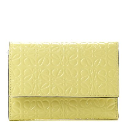 Loewe Calfskin Embossed Small Wallet Yellow 1 of 7