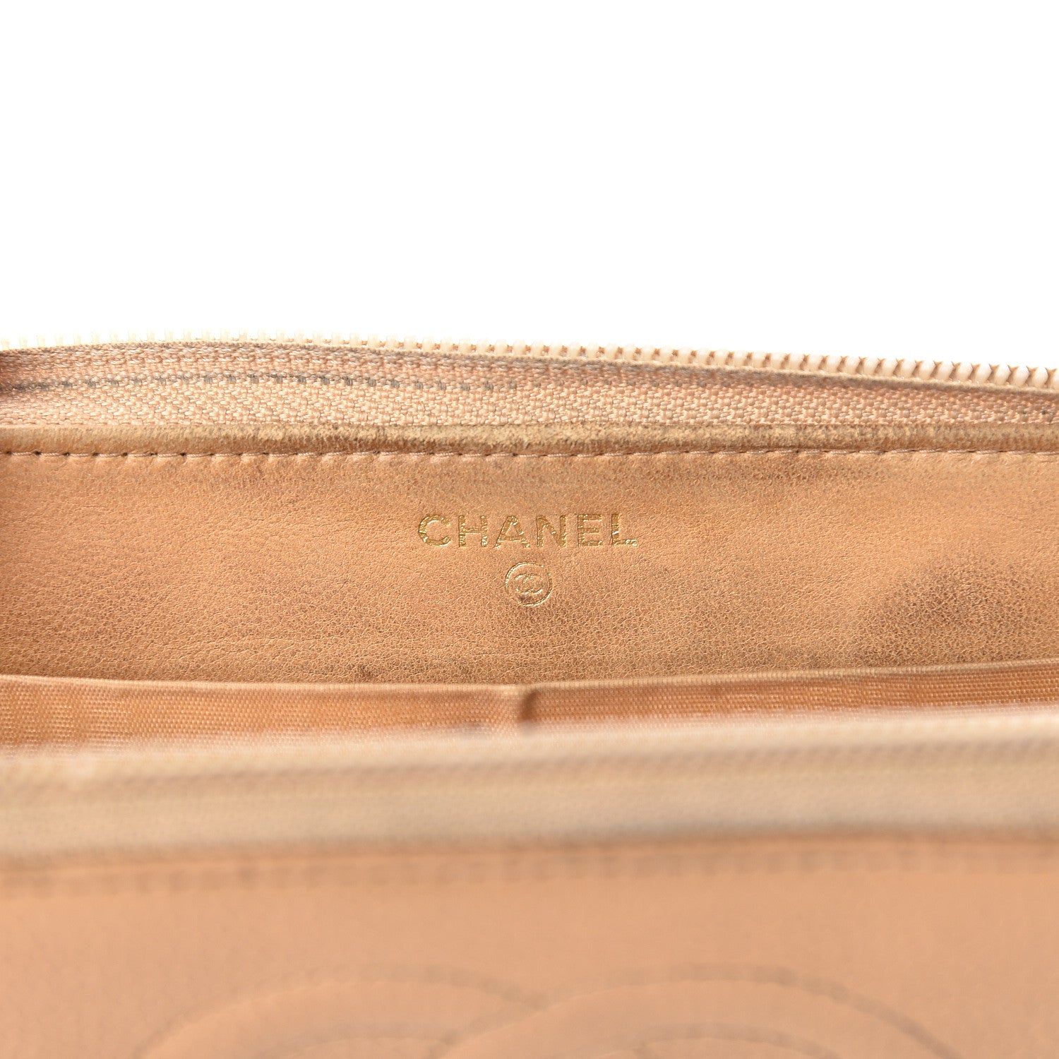 Chanel Caviar Large Timeless CC Zip Around Wallet Beige 6 of 28