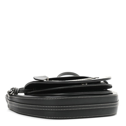 Burberry Canvas Horseferry Print Double Olympia Shoulder Bag Black 4 of 9
