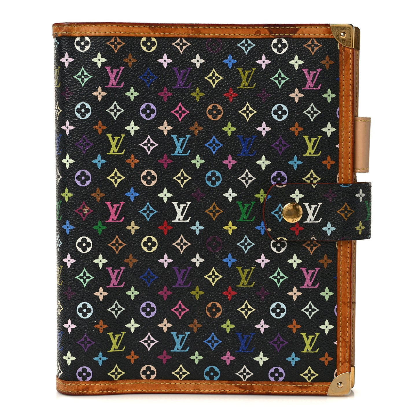 Monogram Multicolor Large Ring Agenda Black