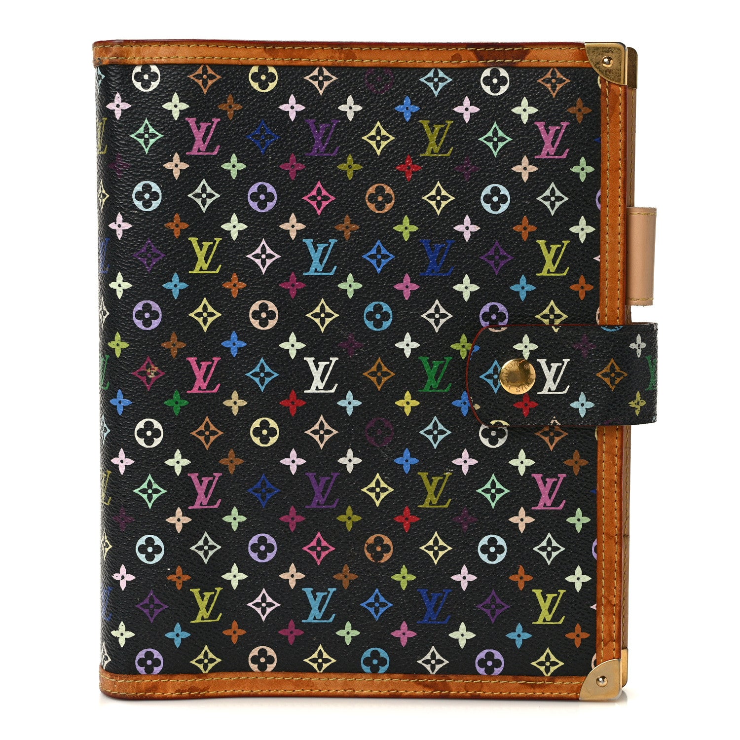Louis Vuitton Monogram Multicolor Large Ring Agenda Black 1 of 12