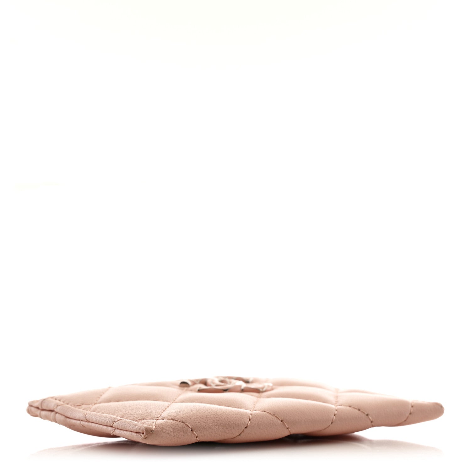 Chanel Lambskin Enamel Quilted Card Holder Pink 4 of 9