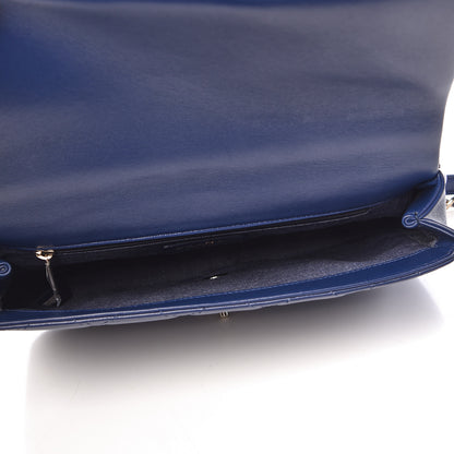 Chanel Lambskin Quilted Resin Bi-Color Chain Flap Bag Navy 5 of 11