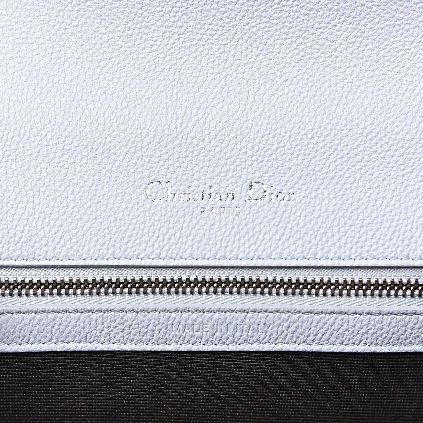 Grained Calfskin Small Diorama Flap Bag Sky Light