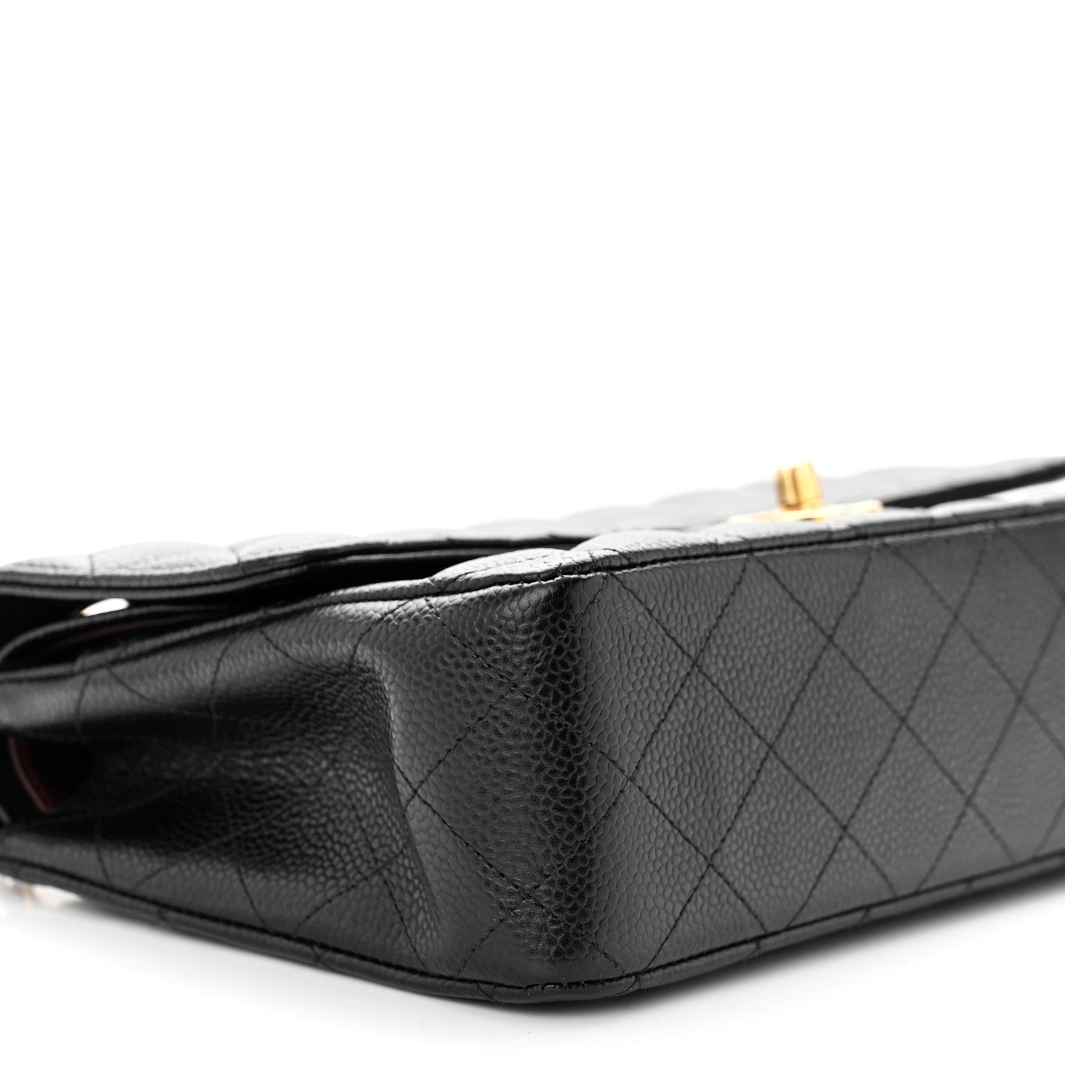 Chanel Caviar Quilted Medium Double Flap Black 9 of 10