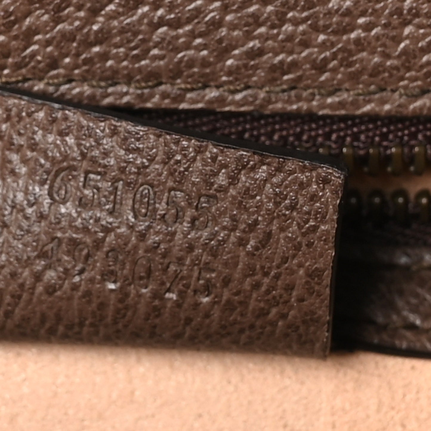 GG Supreme Monogram Textured Dollar Calfskin Web Small Ophidia Padlock Top Handle Bag Beige Ebony New Acero