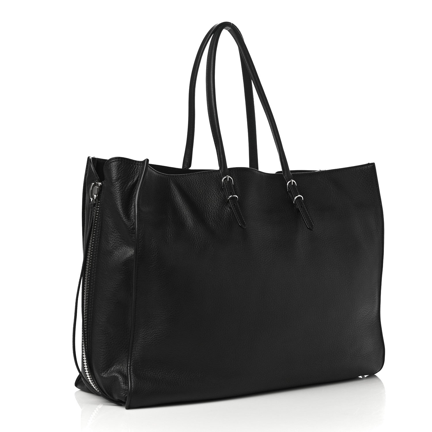 Balenciaga Supple Calfskin Papier A4 Zip Around Tote Black 3 of 9