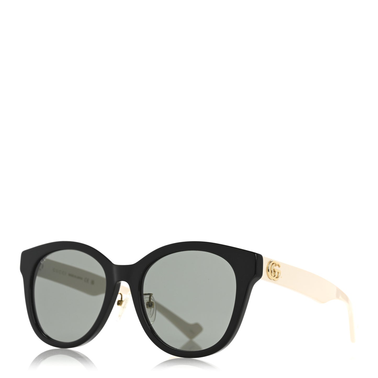 Acetate Square Frame Sunglasses GG1000SK Black White