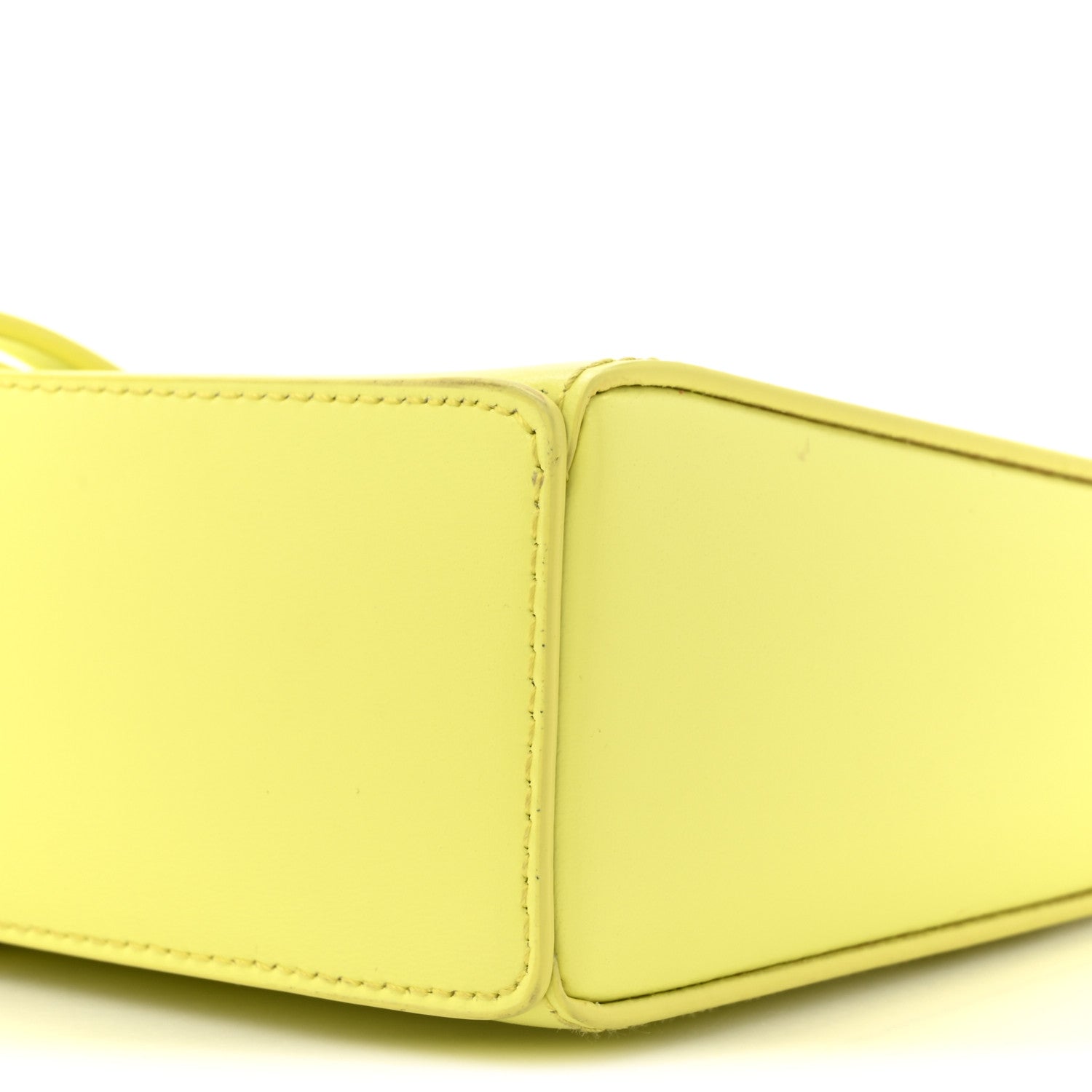 Givenchy Box Calfskin Mini Cut Out Shoulder Bag Neon Yellow 9 of 13
