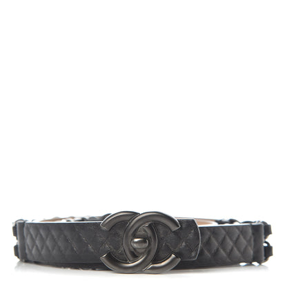 Chanel Lambskin Quilted CC Chain Belt 90 36 Black 1 of 7