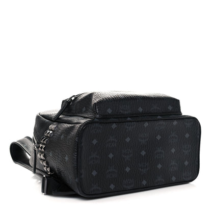 MCM Visetos Small Side Stud Stark Backpack Black 3 of 12