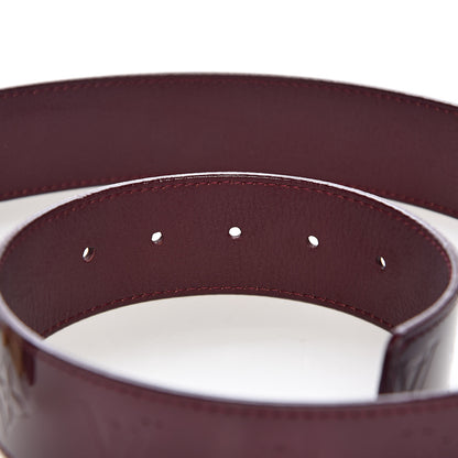 Louis Vuitton Vernis LV Facettes Belt 85 34 Rouge Fauviste 7 of 7