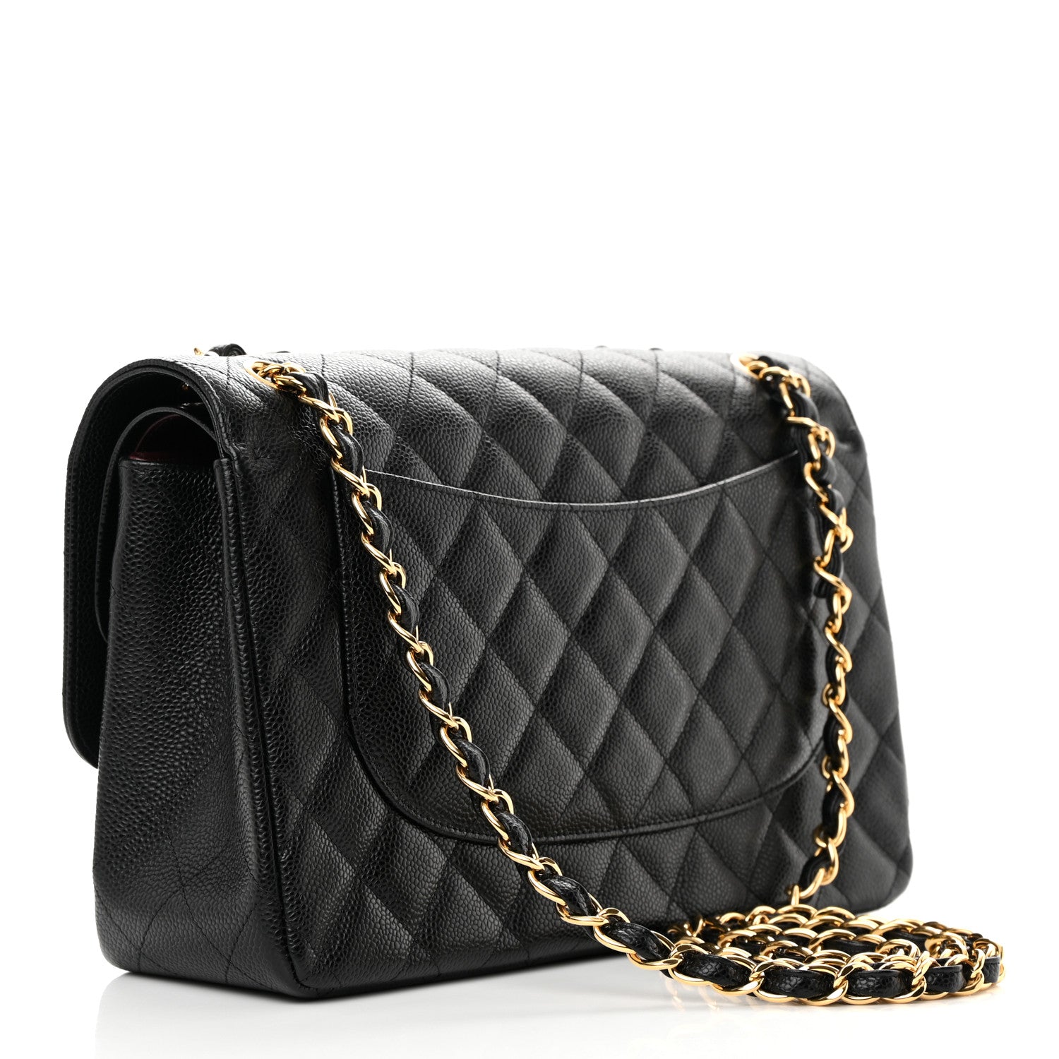 Chanel Caviar Quilted Jumbo Double Flap Black 3 of 13
