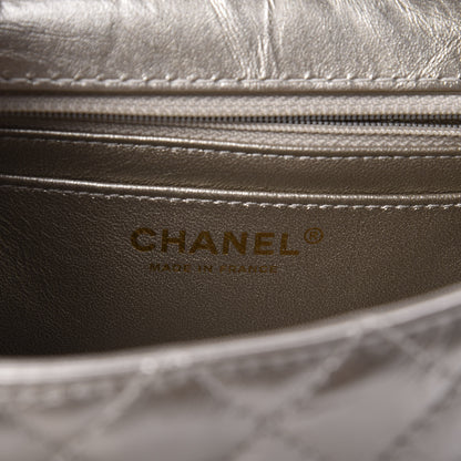 Chanel Aged Calfskin Quilted 2.55 Reissue Mini Flap Silver 7 of 10