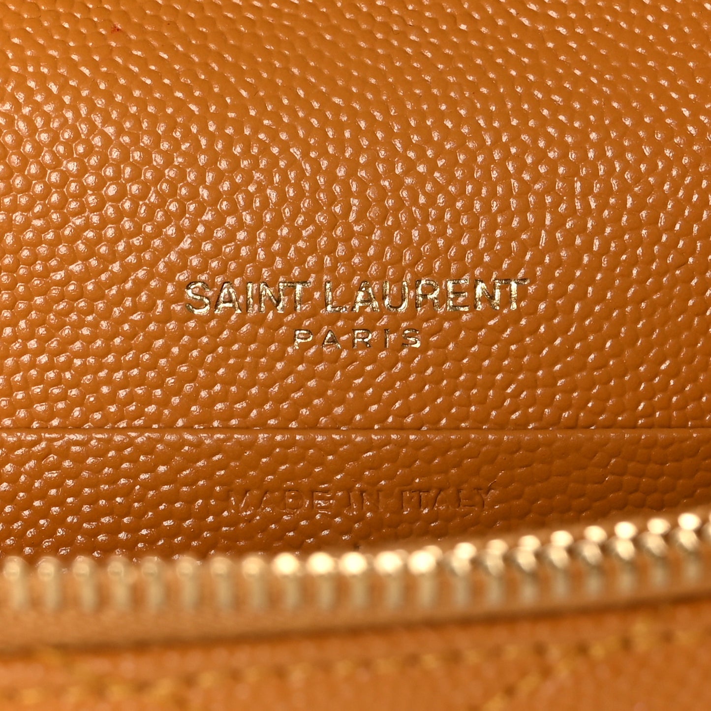 Grain De Poudre Matelasse Chevron Monogram Envelope Chain Wallet Senape Yellow