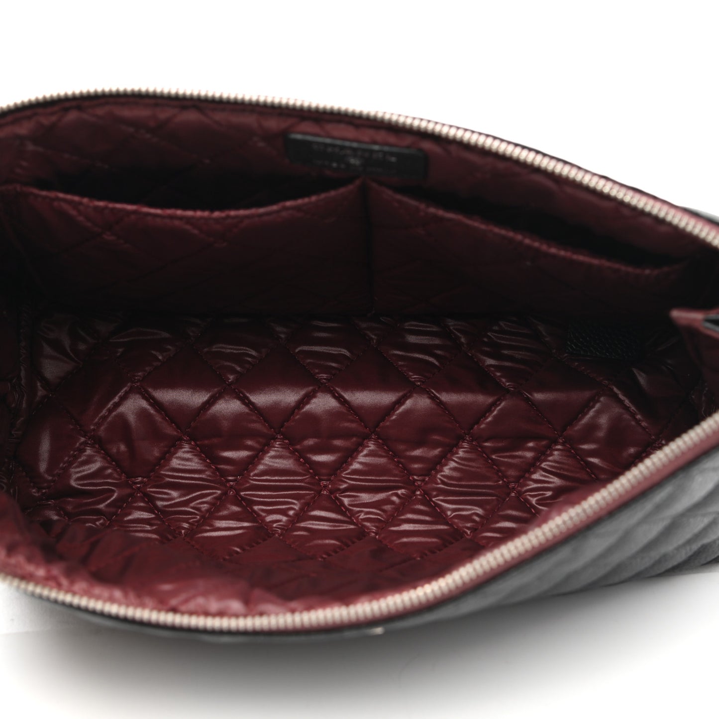 Caviar Quilted Cosmetic Case Black