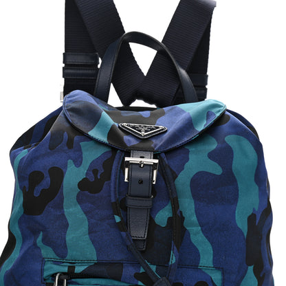 Prada Tessuto Nylon Camouflage Print Backpack Royal 8 of 13