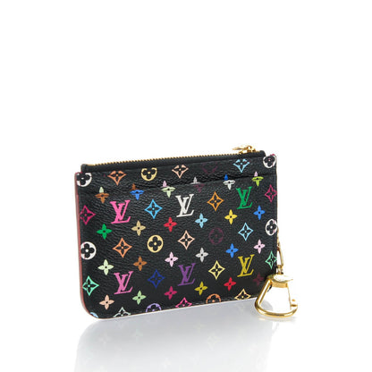 Louis Vuitton Monogram Multicolor Key Pouch Black Grenade 3 of 7
