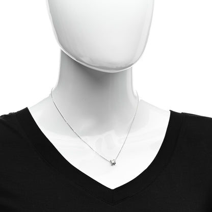 Cartier 18K White Gold Diamond .52ct C De Cartier Pendant Necklace 2 of 4
